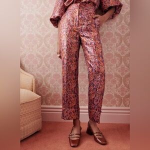 NWT Sézane Damon Trousers - Tahoma Print